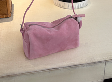 Load image into Gallery viewer, Women's Suede Barrel Tote &amp; Shoulder Bag – Zippered Minimalist Handbag