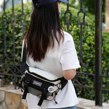 Load image into Gallery viewer, Men's Cartoon Medal Crossbody Bag - Streetwear Oxford Cloth Messenger Bag with Adjustable Strap