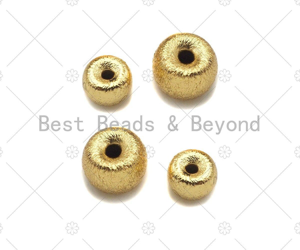 Gold Filled Starburst Rondelle Spacer Beads, 4x6mm/5x8mm 18K Gold Filled Brass Spacer Beads, Pony beads, Sku#C124