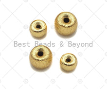 Load image into Gallery viewer, Gold Filled Starburst Rondelle Spacer Beads, 4x6mm/5x8mm 18K Gold Filled Brass Spacer Beads, Pony beads, Sku#C124