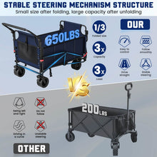 Load image into Gallery viewer, 2-in-1 Folding Wagon Cart Chair 650LBS Capacity