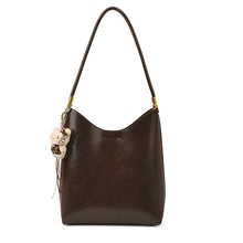 Load image into Gallery viewer, Women's Vintage High-Capacity PU Leather Tote Bag with Double Straps