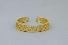 Load image into Gallery viewer, Thick Band Filigree Style Cuff Bracelet, Sku#B150
