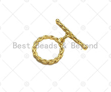 Load image into Gallery viewer, 1 Set Round Ring/Heart With Bar Toggle Clasp,Necklace Bracelet Gold Toggle Clasp,21x15mm/20x13mm/20x13mm/20x9mm/16x14mm, Sku#JL25