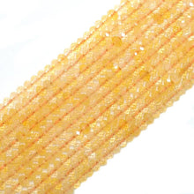 Load image into Gallery viewer, Genuine Citrine Rondelle Faceted Beads, 4x6mm, Sku#U1510