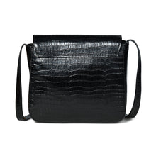 Load image into Gallery viewer, Diva Black Croco Sling Bag