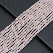 Load image into Gallery viewer, 2x4mm Smooth Rondelle Pink Jasper Beads, Sku#U2055