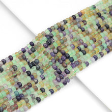 Load image into Gallery viewer, 4x6mm Rondelle Smooth Fluorite Beads, Sku#U1967