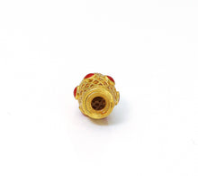 Load image into Gallery viewer, Gold Enamel Barrel Spacer Beads, Sku#LX70