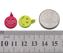 Load image into Gallery viewer, Enamel Star Eye Smiley Face Charm, Sku#L709