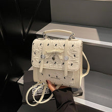 Load image into Gallery viewer, Women's Patchwork Backpack - Sweet &amp; Adorable Commuter Bag with Magnetic Closure