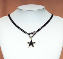 Load image into Gallery viewer, Heart Star Cuban Chain Necklace, sku#CL07