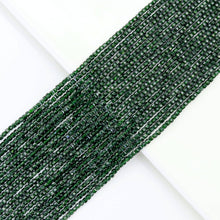 Load image into Gallery viewer, 2x2mm Faceted Cube Green Goldstone Beads, Sku#U1794