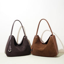 Load image into Gallery viewer, Genuine Leather Tote Bag for Women - Premium Cowhide Shoulder Bag with Zipper Pockets