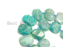 Load image into Gallery viewer, High Quality Natural Amazonite Rectangle Faceted Beads, SKU#U660C