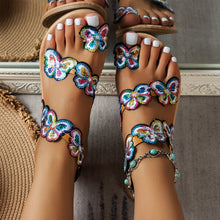 Load image into Gallery viewer, Butterfly Flat Sandals