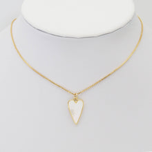 Load image into Gallery viewer, Gold Mother of Pearl Heart Charm, Sku#LK820