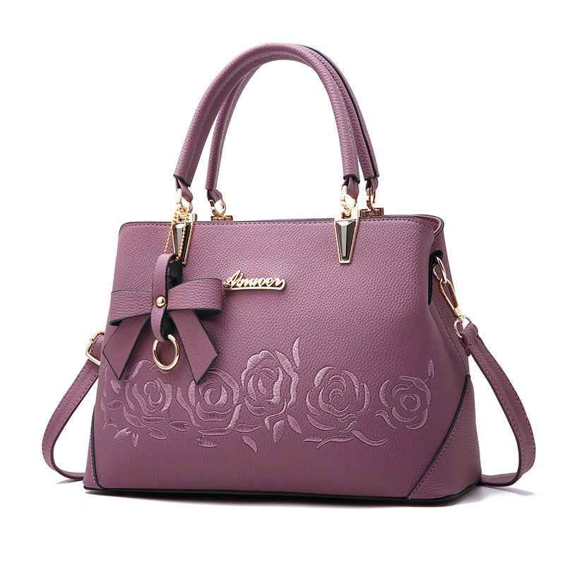 Women's Vegan Leather Crossbody Bag - Adjustable Strap Shoulder Handbag