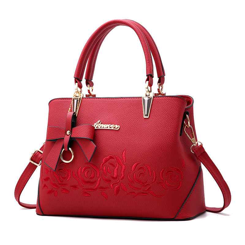 Women's Vegan Leather Crossbody Bag - Adjustable Strap Shoulder Handbag