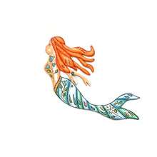 Load image into Gallery viewer, Swimming Painted Mermaid