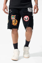 Load image into Gallery viewer, Jordan Craig War Angel Cargo Shorts - Black