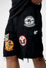 Load image into Gallery viewer, Jordan Craig War Angel Cargo Shorts - Black