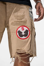 Load image into Gallery viewer, Jordan Craig War Angel Cargo Shorts - Khaki
