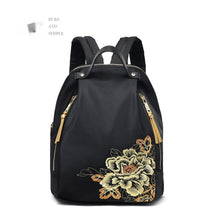 Load image into Gallery viewer, Chinese Embroidered Nylon Backpack Ethnic Style Lightweight Travel Bag