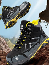 Load image into Gallery viewer, Men's Steel Toe Safety Shoes – Crush-Resistant, Puncture-Proof, Waterproof &amp; Lightweight Work Boots