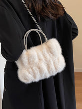 Load image into Gallery viewer, Women's Cloud-Shaped Plush Mini Handbag – Faux Fur Novelty Bag