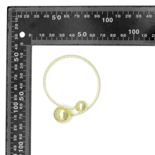 Load image into Gallery viewer, CZ Tennis Round Ball End Adjustable Bracelet, Sku#A452