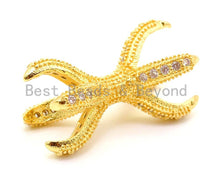 Load image into Gallery viewer, CZ Micro Pave Eagle Claw Connector Beads, Game Of Thrones Jewelry, Bracelet Charm, Dragon claw, 10x21mm, sku#G161