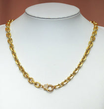Load image into Gallery viewer, Chunky Square Rolo Chain Necklace, sku#CL11