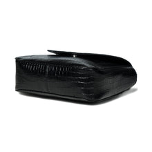 Load image into Gallery viewer, Diva Black Croco Sling Bag