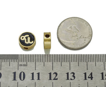 Load image into Gallery viewer, Gold Enamel Twelve Constellations Round Coin Spacer Beads, Sku#G434