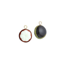 Load image into Gallery viewer, Enamel Gold Half Mangosteen Charm Pendant,Sku#LK1242