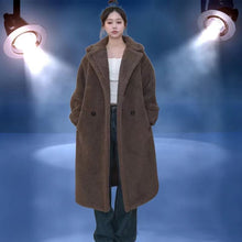 Load image into Gallery viewer, Caterpillar-style Long Coat Women's Faux Fur Jacket