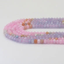 Load image into Gallery viewer, 4x6mm Genuine Morganite Faceted Rondelle Beads, Sku#U1657