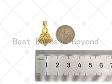 Load image into Gallery viewer, 18k Gold Color Jingle Bell Shape Pendant, Christmas Charm Pendant, Dainty Gold Bell Pendant,17x13mm, Sku#LK208
