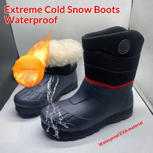 Load image into Gallery viewer, Men's Insulated Wool Snow Boots | Sheepskin Cold Weather Work Boots Mid-Calf