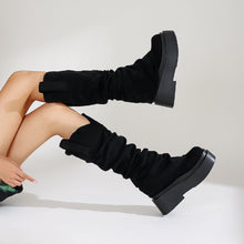 Load image into Gallery viewer, Women's Chunky Platform High Boots - European Style Suede Winter Boots