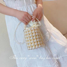 Load image into Gallery viewer, Handwoven Pearl Crossbody Bag