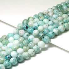 Load image into Gallery viewer, Genuine Green Chrysocolla Round Smooth Beads, 6mm/8mm/10mm, Sku#U1581
