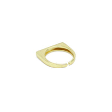 Load image into Gallery viewer, Gold Silver Be Happy heart Bar Adjustable Ring, Sku#A286