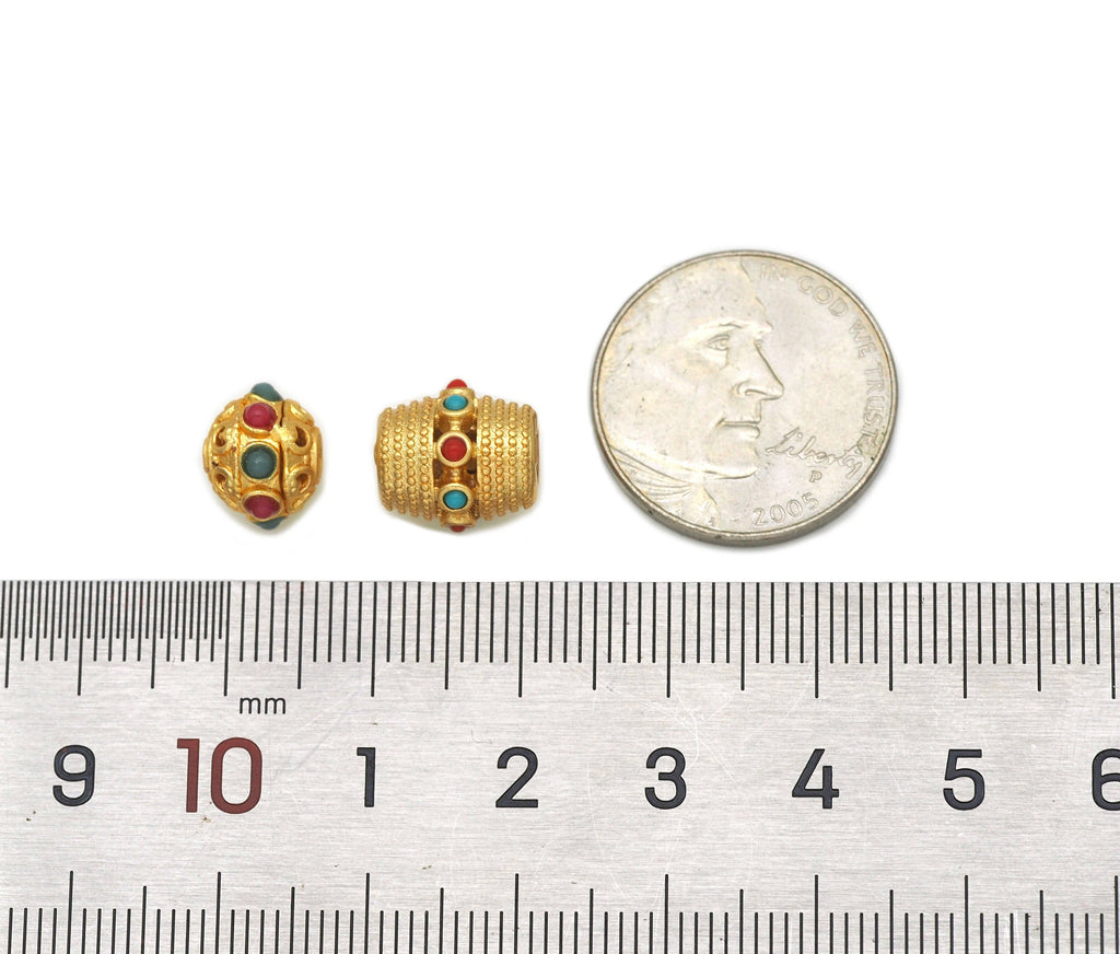Enamel Spacer Beads, Sku#LX20