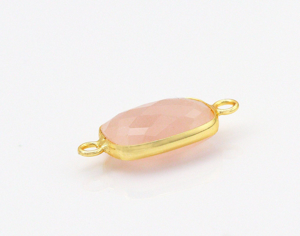 Gold Rectangle Gemstone Charm, Sku#LY22C