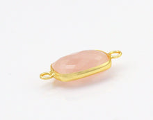 Load image into Gallery viewer, Gold Rectangle Gemstone Charm, Sku#LY22C
