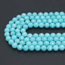 Load image into Gallery viewer, Mystic Amazonite Jade Round Faceted Beads, Sku#U2217