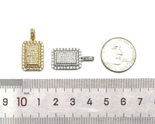 Load image into Gallery viewer, CZ Rectangle Charm, Sku#JL86