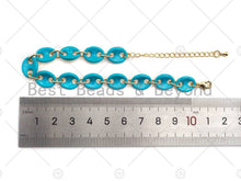 Load image into Gallery viewer, Colorful Enamel Hand Made  Mariner Chain Bracelet